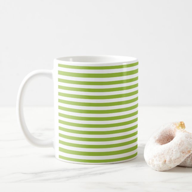 Tasse à café rayée (Avec donut)