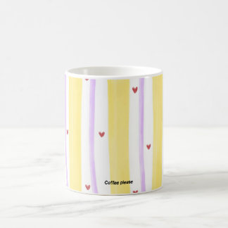 Tasse à café rayée colorée | Tasse à café Dopamine
