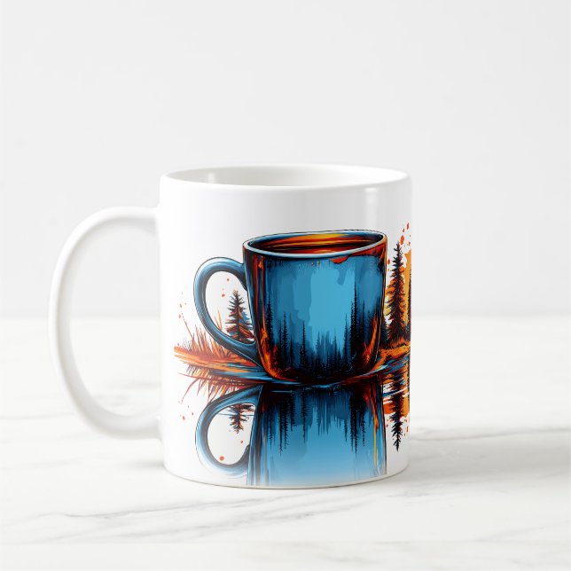 Tasse à café Réflexion de la nature sauvage pittor (Gauche)