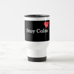 Tasse à café « Restez calme » et gobelet – Drôle e