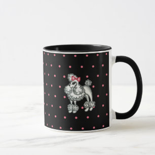 Tasse à café rétro caniche