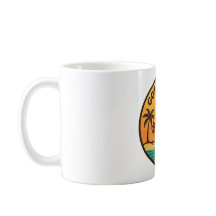 Tasse à café Rétro Coucher de Soleil Got To Live -