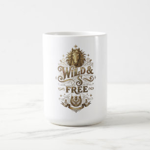 Tasse à café rétro Western Cheval Vintage Sauvage
