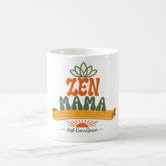 Tasse à café Rétro Zen Mama Yoga Lotus Bohème