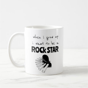 Tasse à café Rock Star Quand Je Grandis