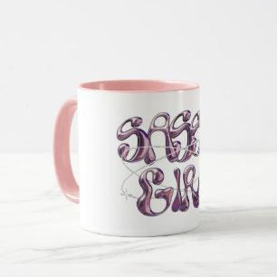 Tasse à café rose clair Sassy Girl T Marbre Viol