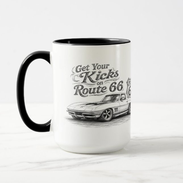 Tasse à café Route 66 (Gauche)
