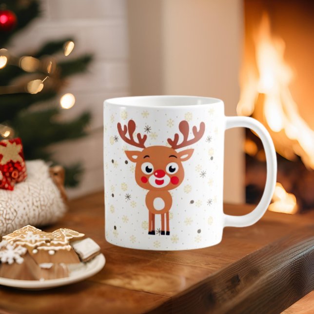 Tasse à café Rudolph le nez rouge (Créateur téléchargé)