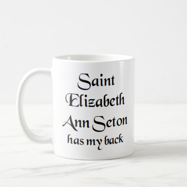 tasse à café saint elizabeth ann seton (Gauche)