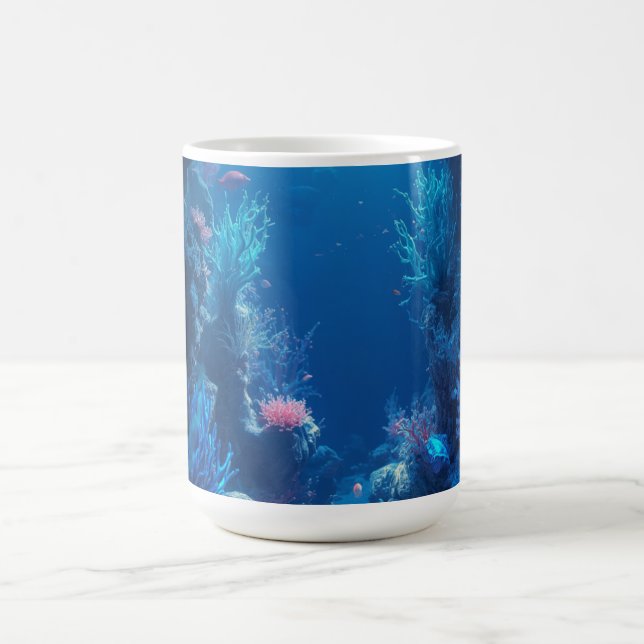 Tasse à café Scène sous-marine de récif corallien  (Centre)