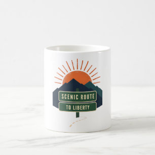 Tasse à café Scenic Route To Liberty