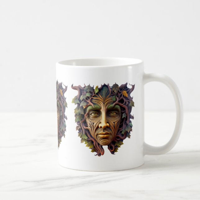 Tasse à café sculptée de forêt (Droite)