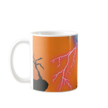 Tasse à café Silhouette du Château Effrayant - Est