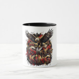 Tasse à café Sky King Eagle Mu d'art faunique fé