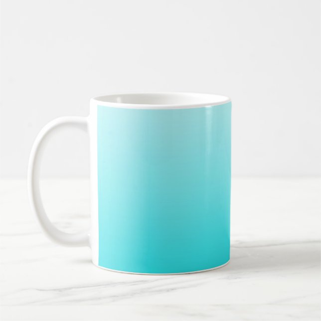 Tasse à café sombre bleu turquoise. (Gauche)