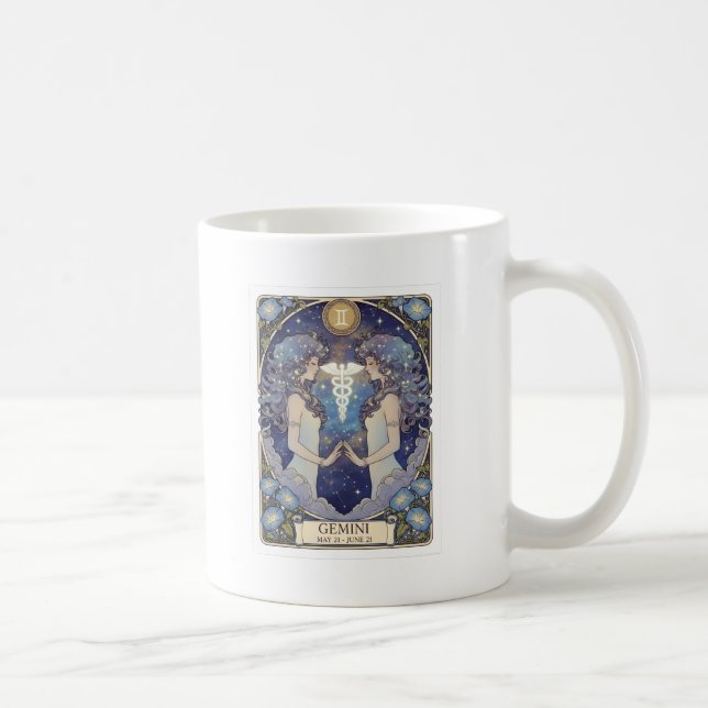 Tasse à café spéciale vintage Gémeaux (Droite)
