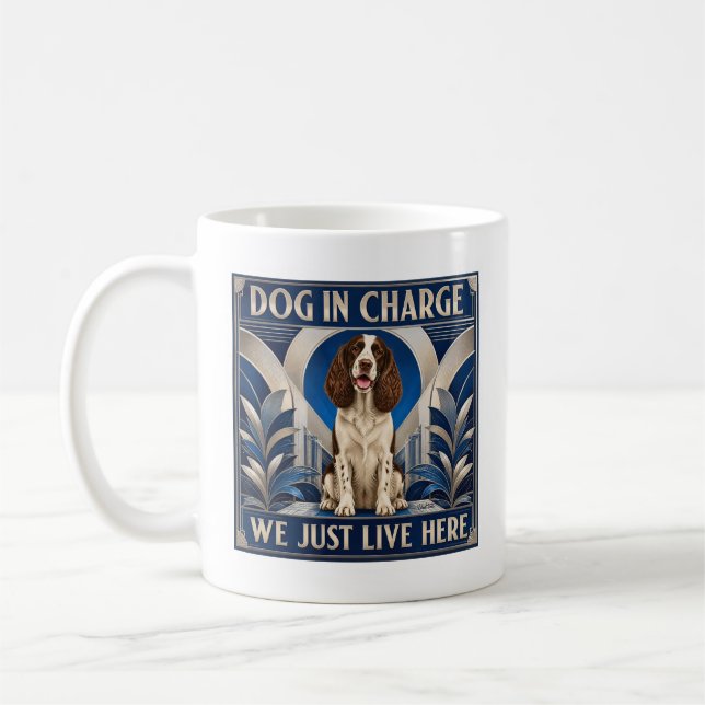 Tasse à café Springer Spaniel dirige la maison - M (Gauche)