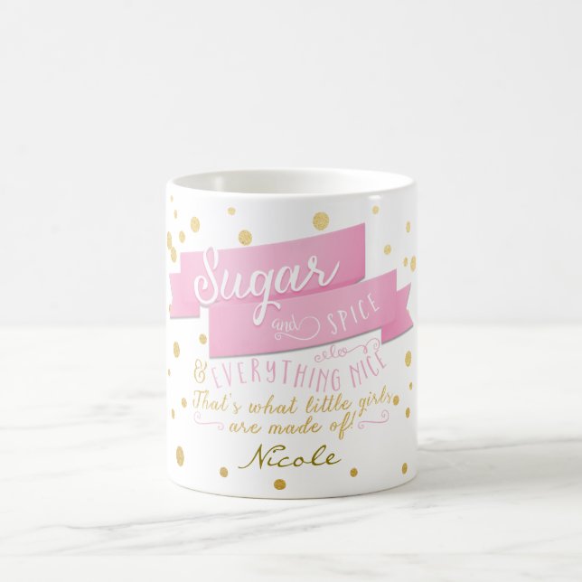 Tasse à café Sugar & Spice Everything rose et or (Centre)