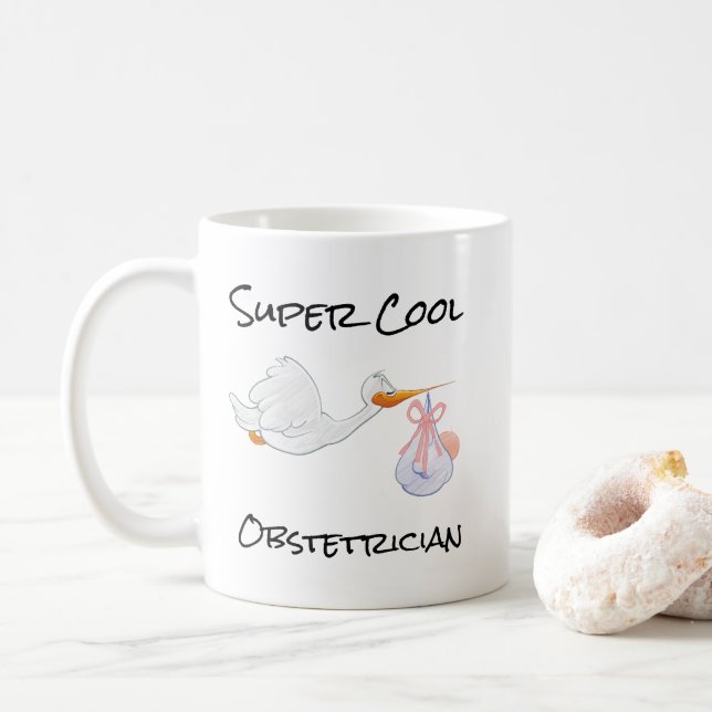 Tasse à café SUPER Cool Obstétricien (Avec donut)