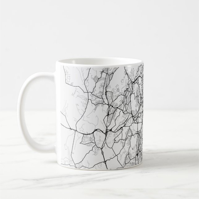 Tasse à café sur carte personnalisée (Gauche)