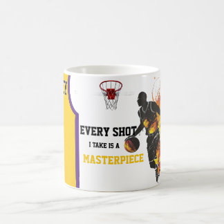 Tasse à café sur le thème du basketball