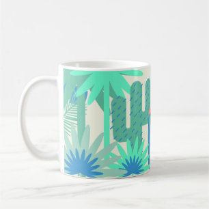 Tasse à café sur le thème du cactus du désert sud-