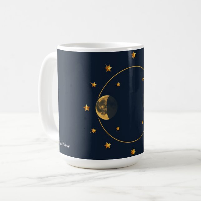 Tasse à café sur les phases lunaires célestes (Devant gauche)
