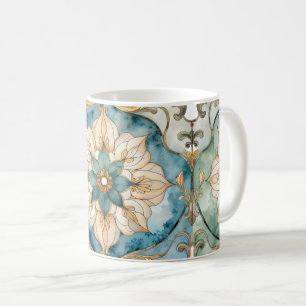 Tasse à café Tapisserie Cerulean Bloom