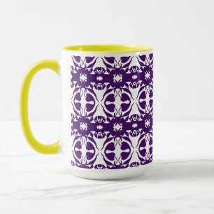Tasse à café/thé à motif bleu roi foncé