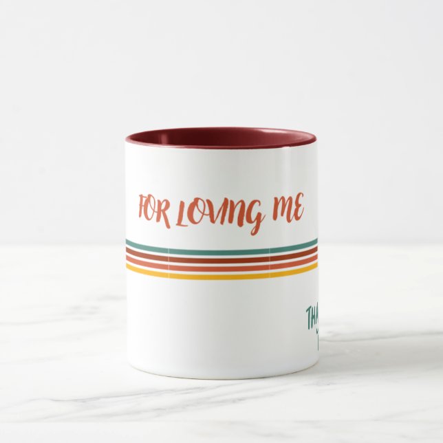 Tasse à café, thé avec message d'amour (Centre)