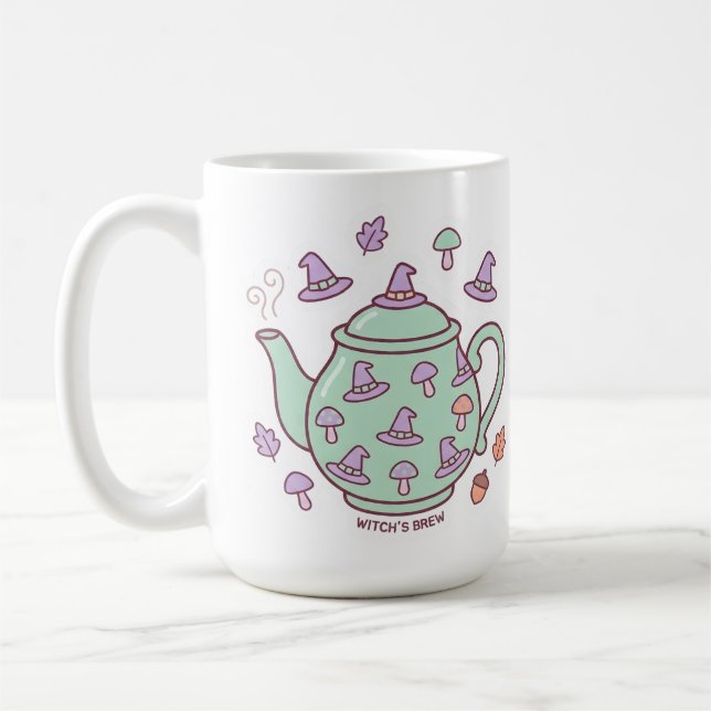 Tasse à café Théière Brûlage de Sorcière Pastel Ka (Gauche)