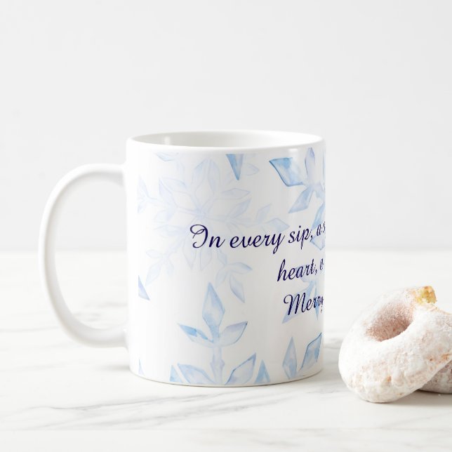Tasse à café, thème de Noël (Avec donut)