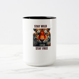 Tasse à café Tiger Stay Wild Stay Free Mug faune