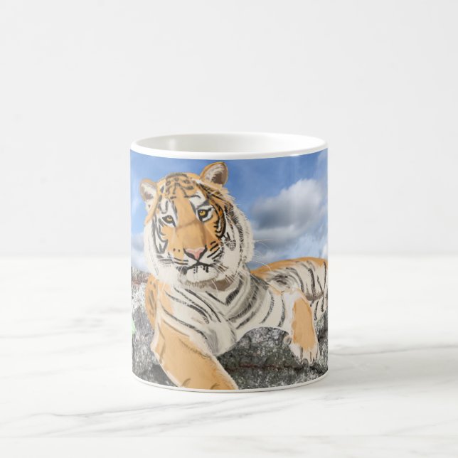 Tasse à café Tigre Couché (Centre)