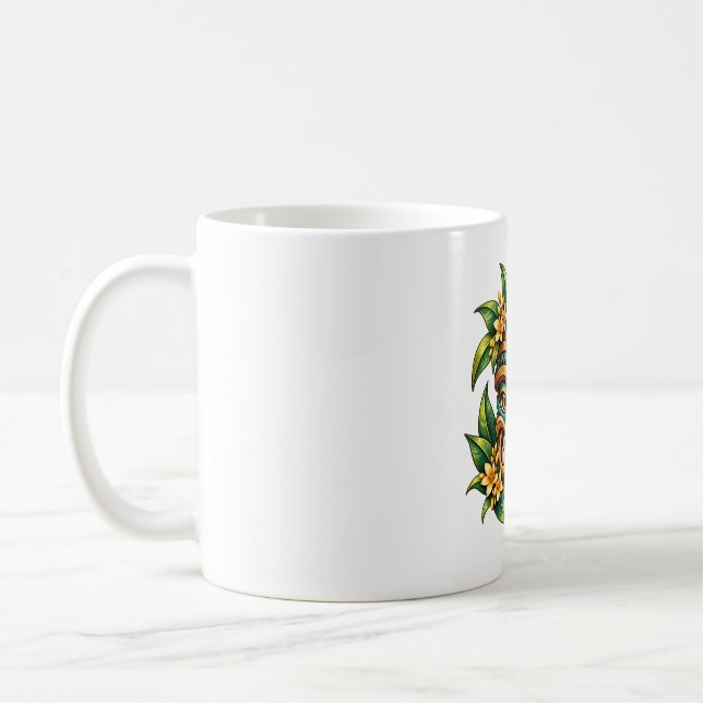 Tasse à café Tiki Parrot Bloom (Gauche)