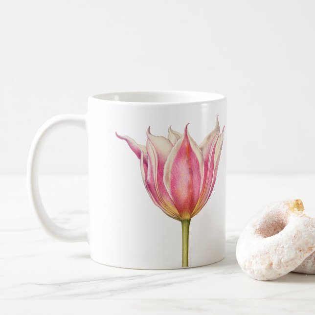 Tasse à café Tulipe Rose (Avec donut)