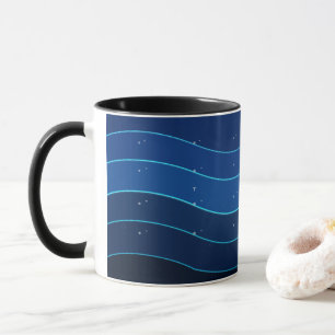 Tasse à café Vague océanique Vagues de la mer bl