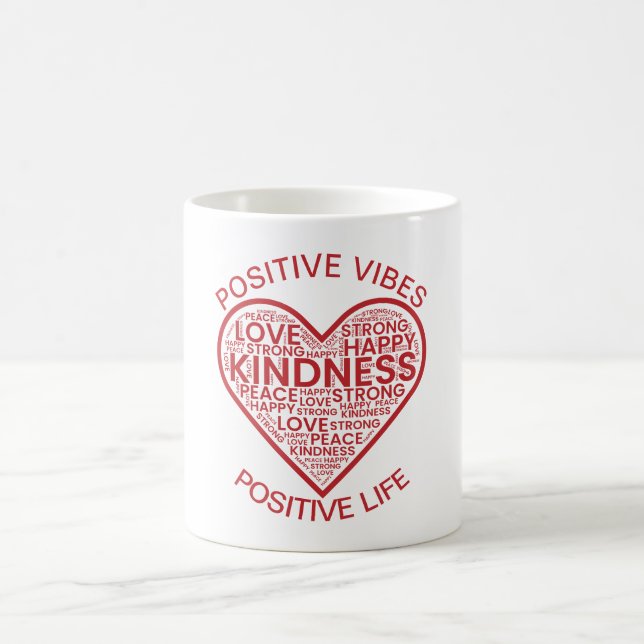Tasse à café Vibrations Positives Vie Positive (Centre)