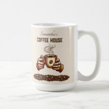 Tasse à café vintage Marque de café personnalisée