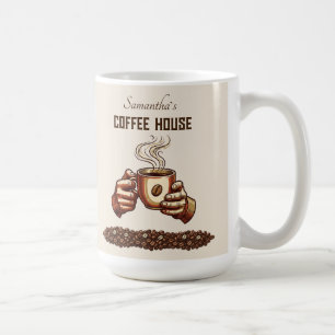 Tasse à café vintage Marque de café personnalisée