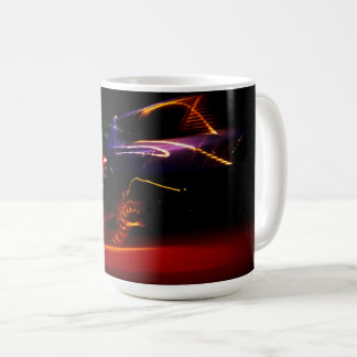 tasse à café violet de danse de voiture
