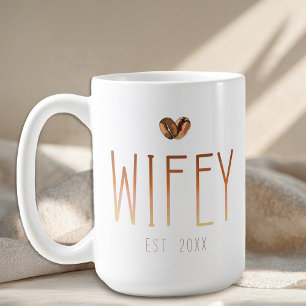 Tasse à café Wifey Est L'amour est en train de se 