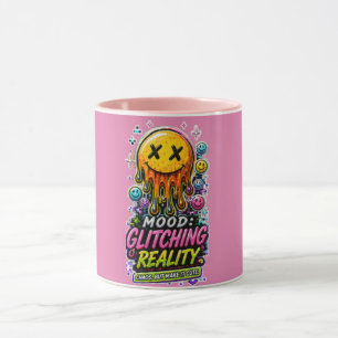 Tasse à café Y2K Cyber Glitch