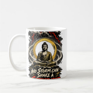 Tasse à café zen « Aucune tempête ne peut ébranler