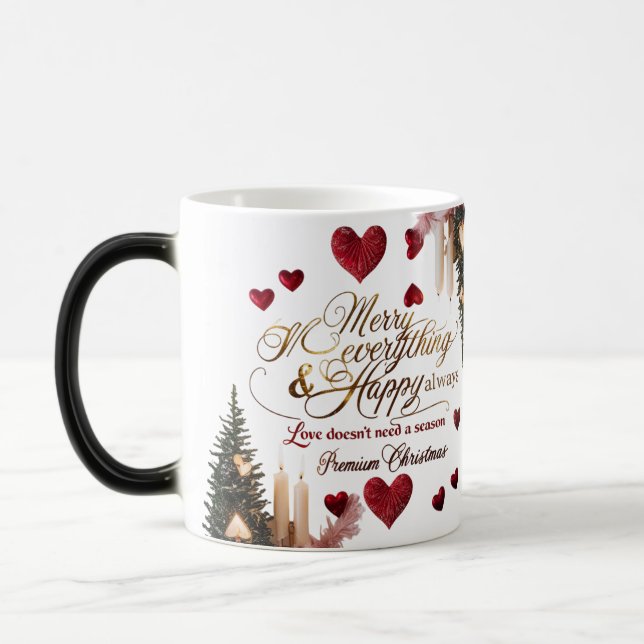 Tasse à changement de couleur – Cadeau de Noël de  (Gauche)