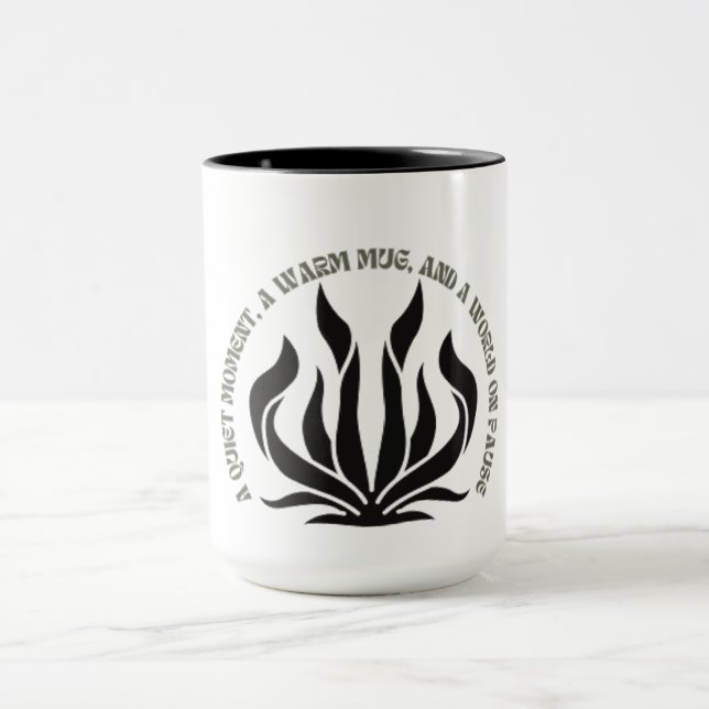 Tasse à citation noir et blanc (Centre)