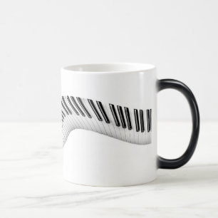 Tasse à Clés de Piano Abstraites qui se Transforme