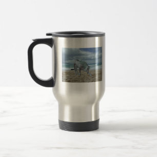 Tasse à cornes de voyage d'acier inoxydable de