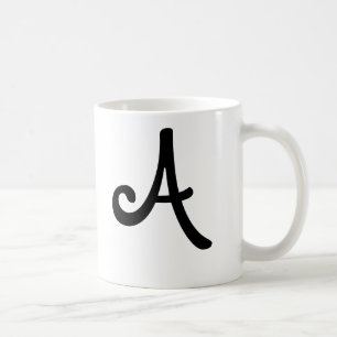 Tasse "A " de monogramme