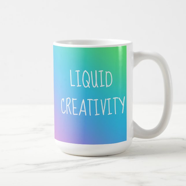 Tasse à dégradé arc-en-ciel Liquid Creativity (Droite)